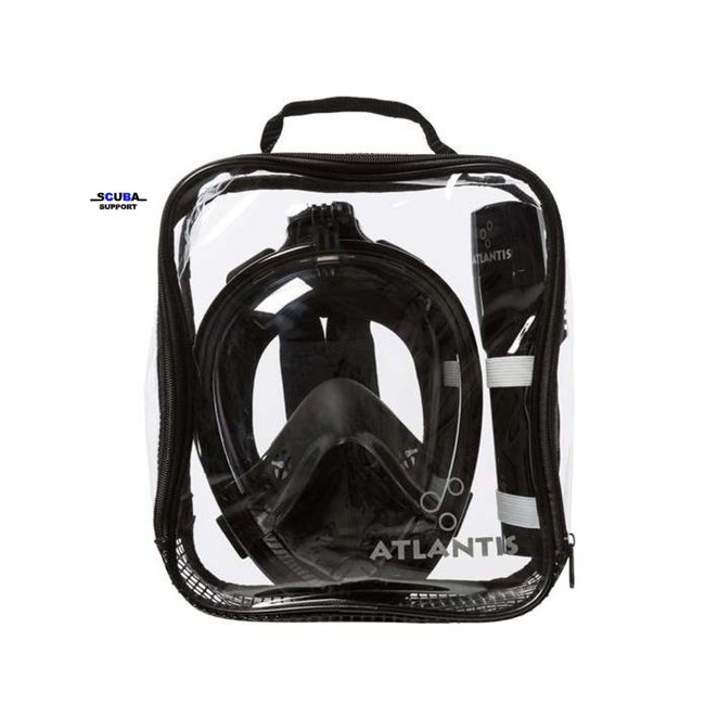 Atlantis 2.0 Full Face Snorkelmask Black