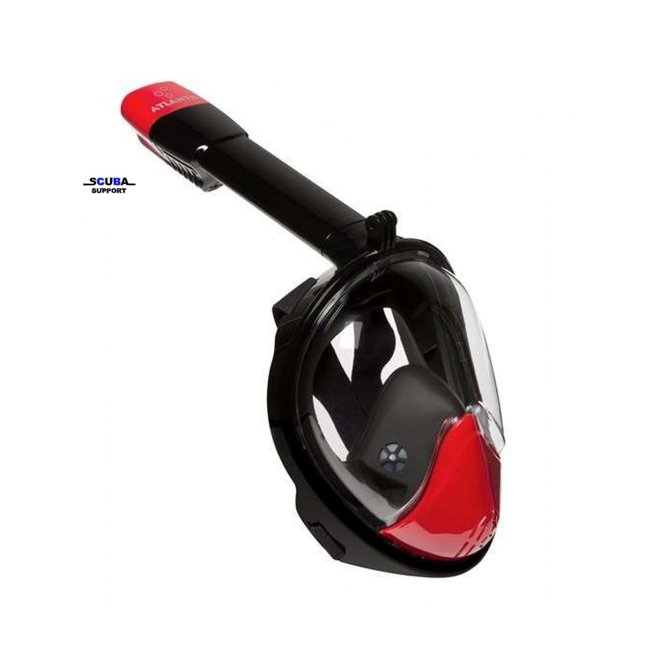 Atlantis Atlantis 2.0 Full Face Snorkelmask Black/Red