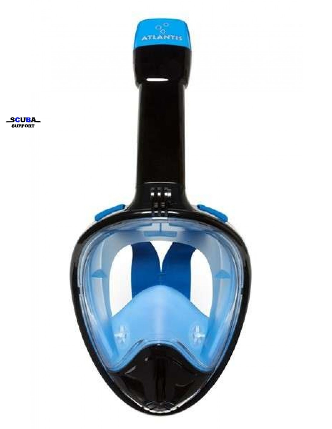 Groot universum Pijler vrijwilliger Atlantis 2.0 Full Face Snorkelmasker Black/Blue - Scuba Support