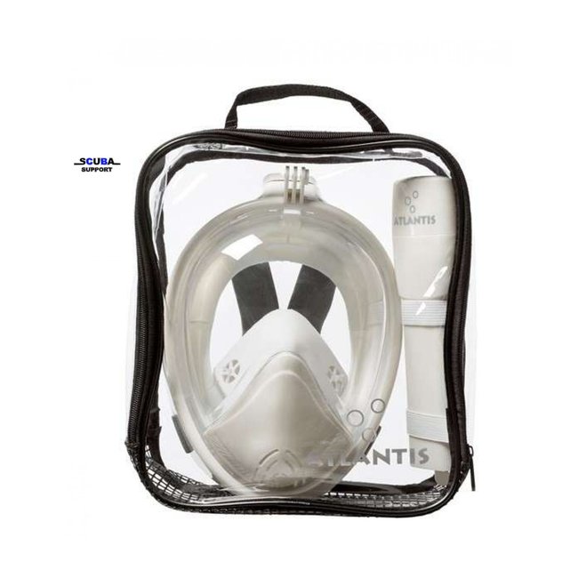 Atlantis 2.0 Full Face Snorkelmasker White