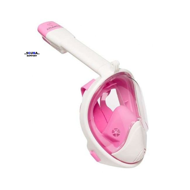 Atlantis 2.0 Full Face Snorkelmasker White/Pink