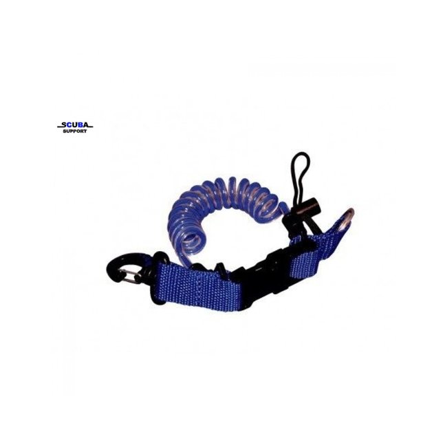 Spiral cord with clip and ring