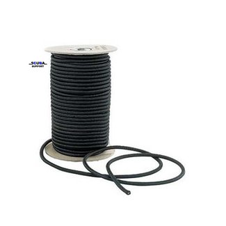 Scuba Support Bungee Elastiek 4 mm zwart 100m spool