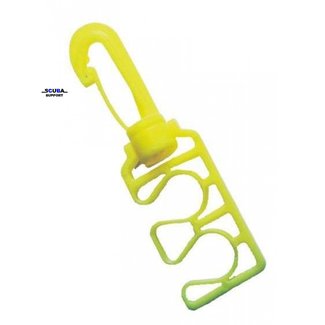 Beaver Hose clip Yellow