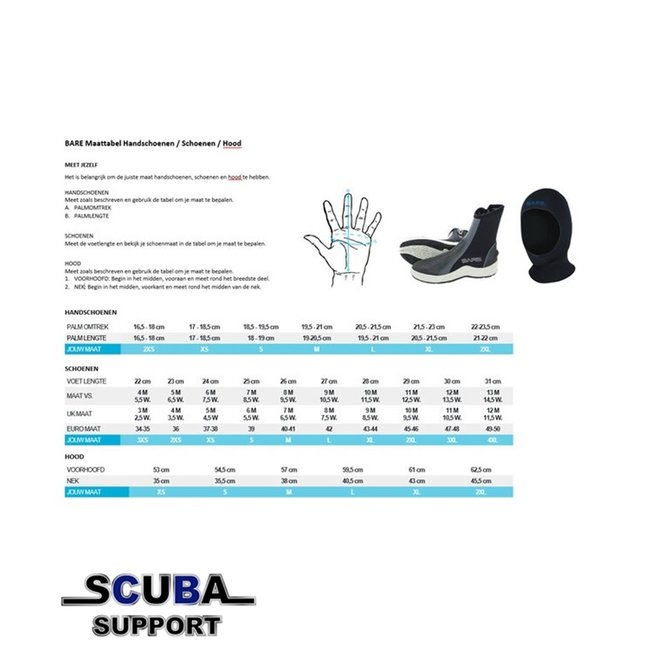 Bare 5mm Ultrawarmth handschoenen