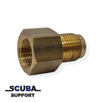 Scuba Support Zuurstof Din converter Female bullnose en Male DIN300