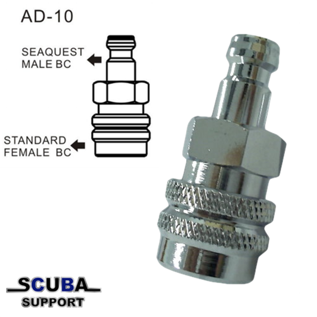 Trident Doogpak inflator adapter Male CEJN - Female-Standard