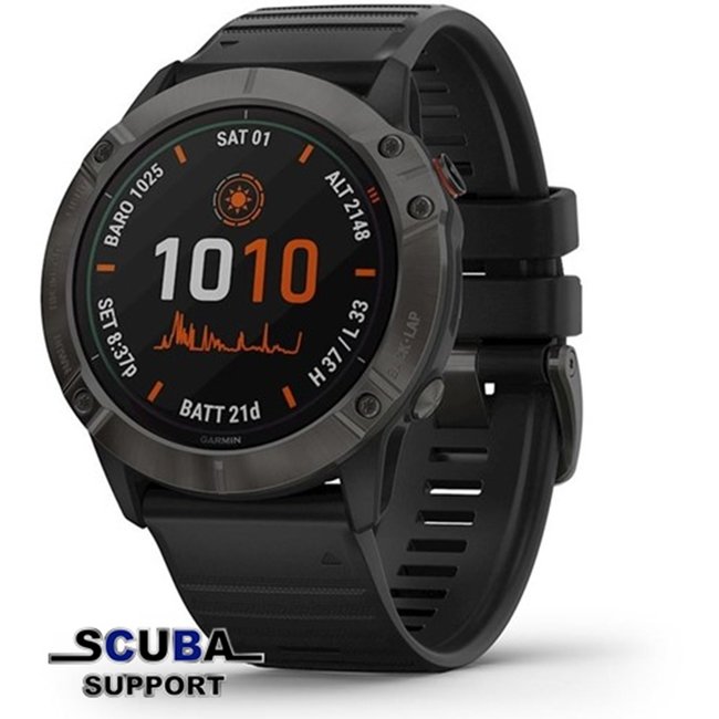 Garmin Fenix 6X Pro Slate Gray Sporthorloge Scuba Support
