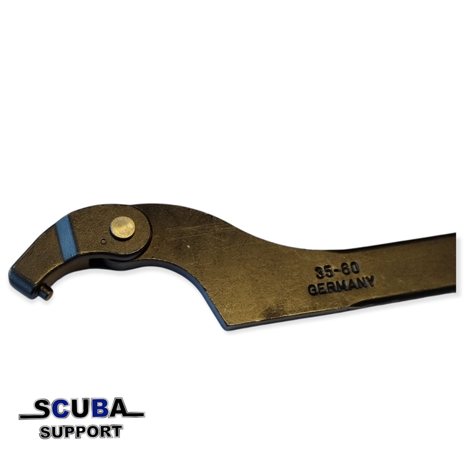 Scuba Support Verstelbare haaksleutel / C spanner tool (pin 4mm)