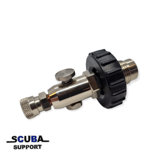 Scuba Support Vuladapter PCP Din300-Foster female zonder manometer
