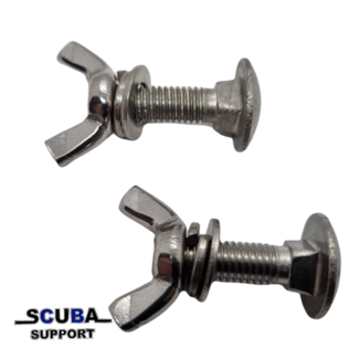 Scuba Support Bolt set for single tank adapter M8 Stainless