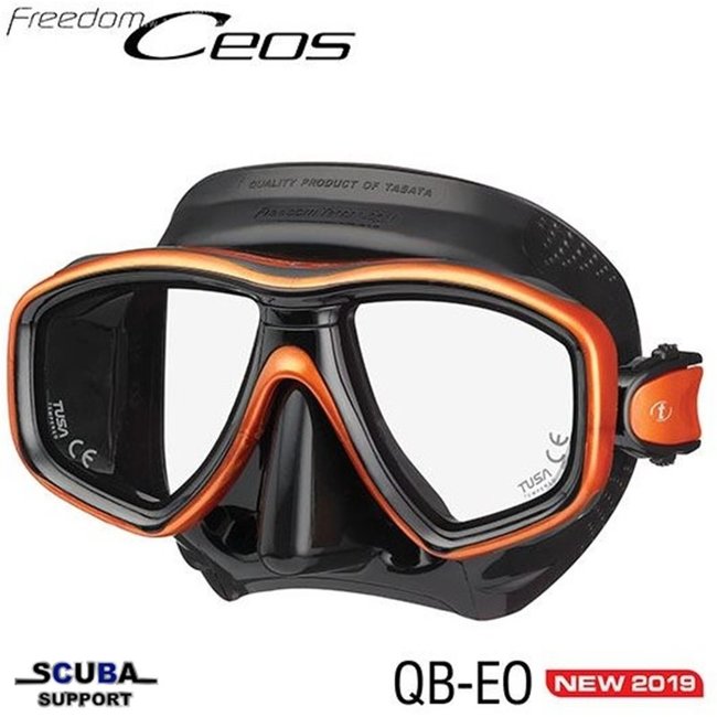 Tusa M212 Ceos Diving mask with black silicone