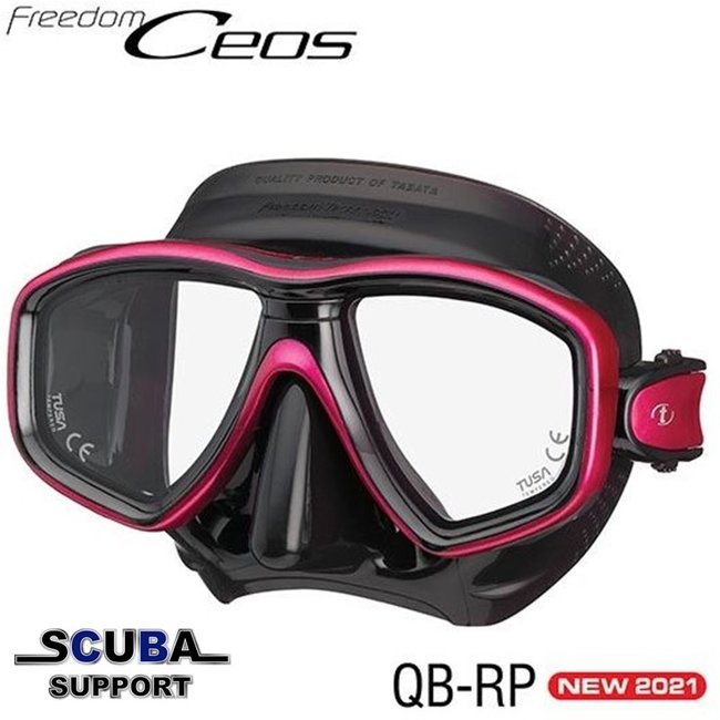 Tusa M212 Ceos Duikmasker met zwart silicoon