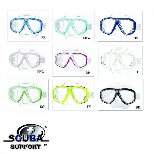 Tusa M212 Ceos Diving Mask Clear Silicone