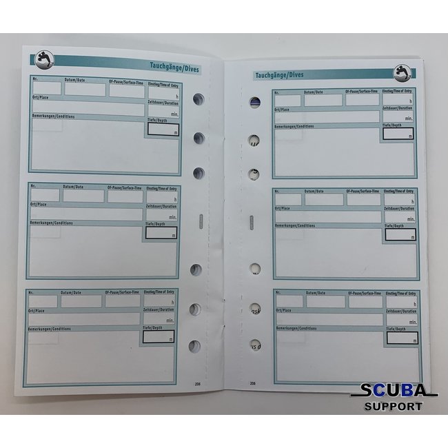 Sub-book logbook comfort