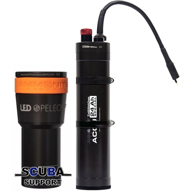 Ammonite System Accu thermo 24Ah LED Speleo Mark II complete special
