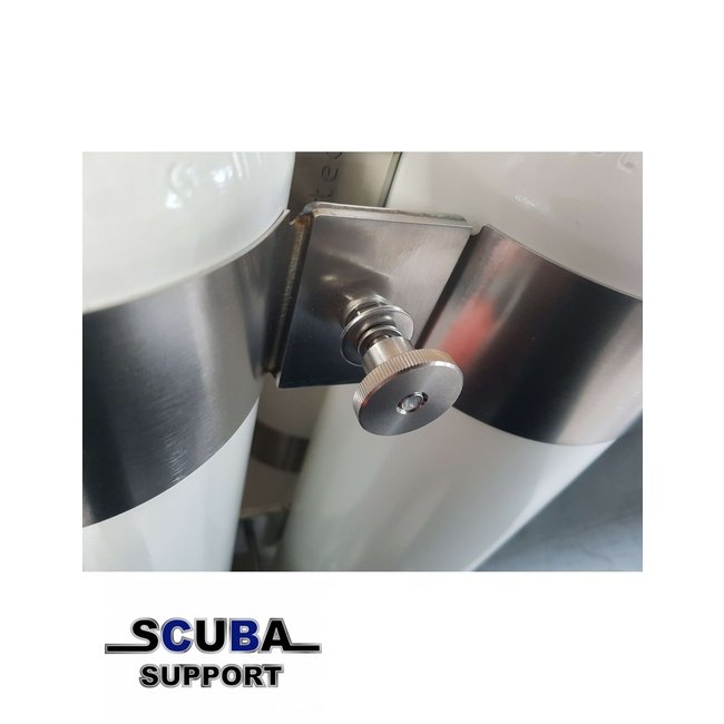 Scuba Support Stainless nuts for double set (high profile)