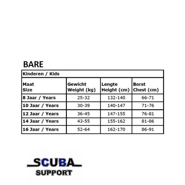 Bare 7/6mm Manta Hooded Blue Kids