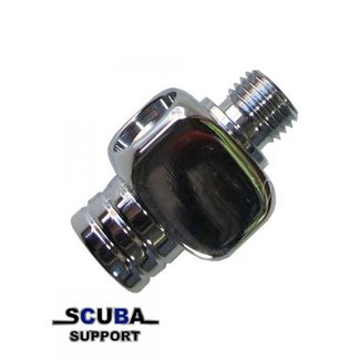 Scuba Choice Scuba Diving 1 to 3 Thread Adapter, 7/16-20 UNF-2B | 7/16-20 UNF-2A