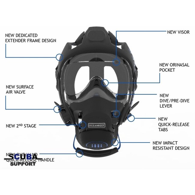 Ocean Reef Neptune III Full face mask
