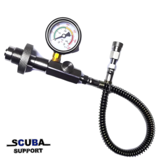 Scuba Support PCP fill adapter metal (90cm hose)