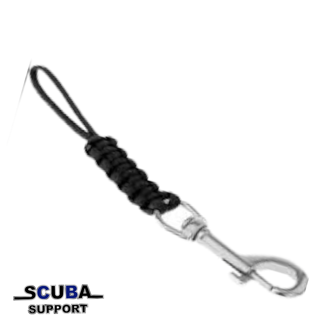 Dive Elements Paracord Touw - 3mm - 15 meter - Zwart - Vismagneet Touw - 125kg trekkracht