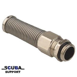 Agro Progress cable gland nickel-plated brass with kink protection spring, clamping range 6.0-10.5 mm