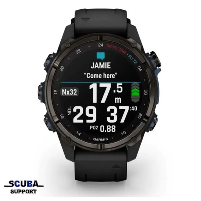 Garmin Descent Mk3i Siliconen Band Black 43mm Wrist computer