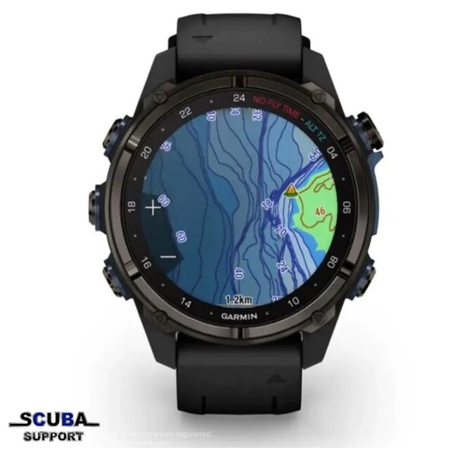 Garmin Descent Mk3i Siliconen Band Black 43mm Polscomputer