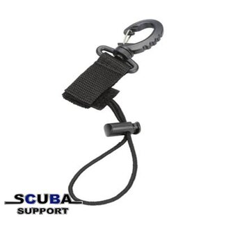 Scuba Support Octopus houder met klittenband Zwart