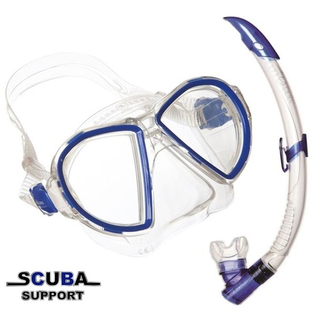 Aqua Lung Masker en Snorkel Set Combo Coral LX Blauw