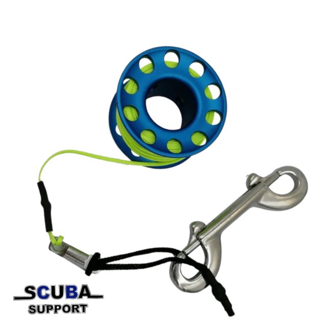Scuba Support Aluminium spool 15 Blue