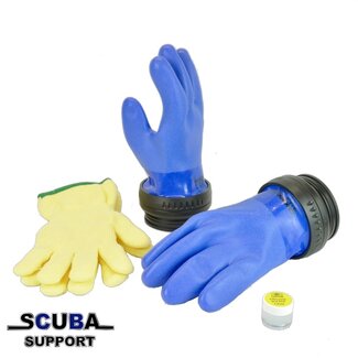 RoLock 90 on blue glove with loose inner glove, without seals and without PU ring