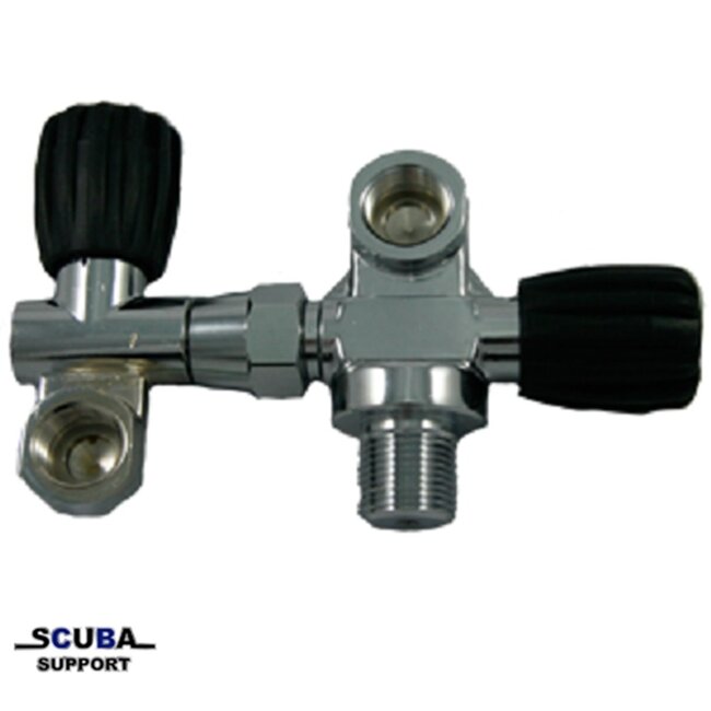 DirZone Dubbele Kraan SOS M25x2 G5/8 230Bar chroom