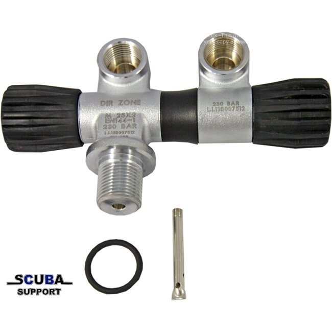 DirZone Lavo Valve with Swivel 2. Outlet M25x2 G5/8 230Bar matt chrome