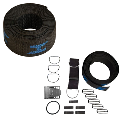 Webbing, Harnass en Crotchstrap