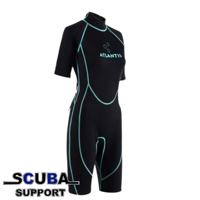 Atlantis 2mm Adventure Shorty Black/Turquoise Women