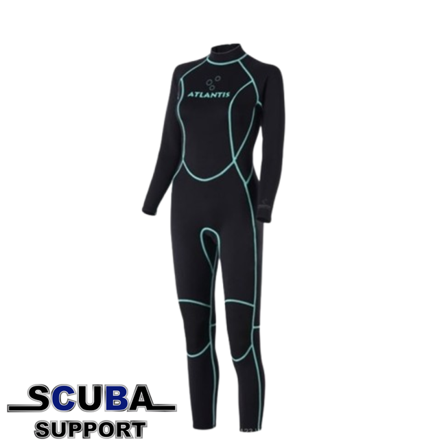 Atlantis 3/2mm Adventure Full Black/Turquoise Women