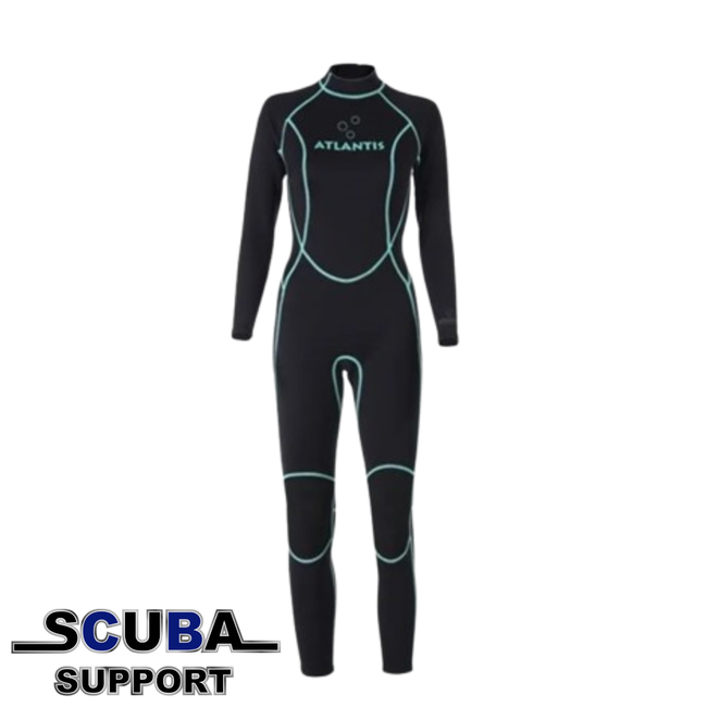 Atlantis 3/2mm Adventure Full Black/Turquoise Women