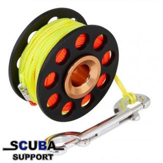Tecline Spool 15 mtr with spinner and SS 100mm double ender