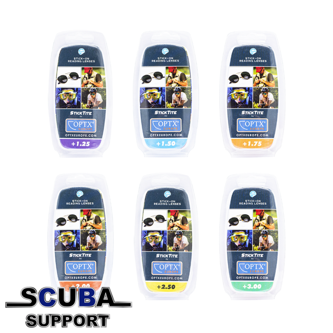 Sticktite Optx adhesive lens reading section
