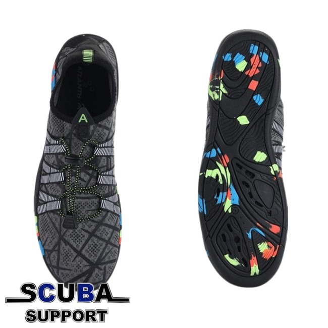 Atlantis Happy Feet Lace Black/Green Waterschoen