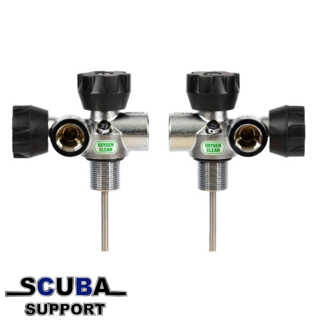 Lola Diving Dubbele Fleskraan LOLA 2 x DIN 200Bar