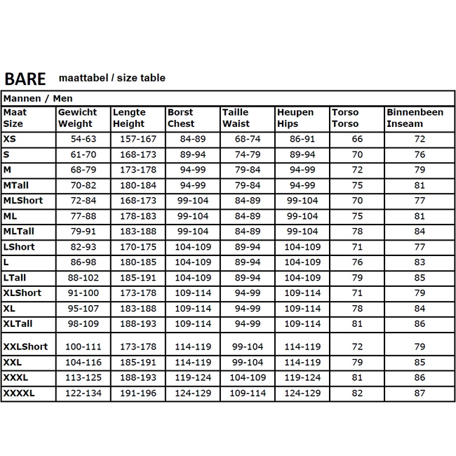 Bare CT200 Onderpak Polarwear Extreme