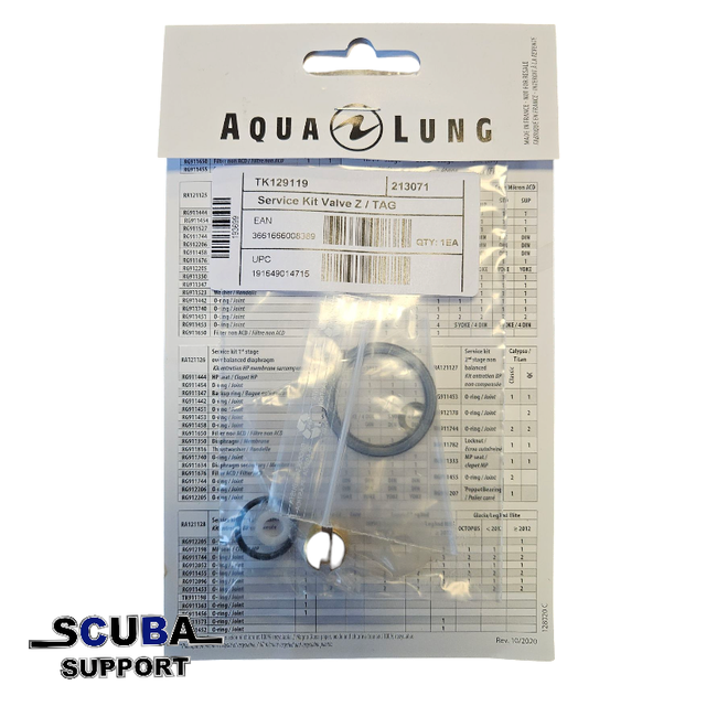 Aqua Lung Service Kit Valve Z / TAG TK129119
