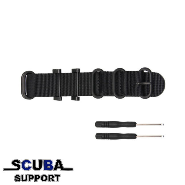 Dive Elements NATO Zulu Strap 24mm for o.a. Suunto dive computers