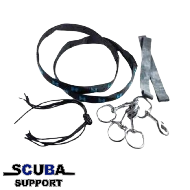 Halcyon SM Rigging Kit includes 2 Tank Bands with Nylon Cover and two 1 Inch Bolt Snaps