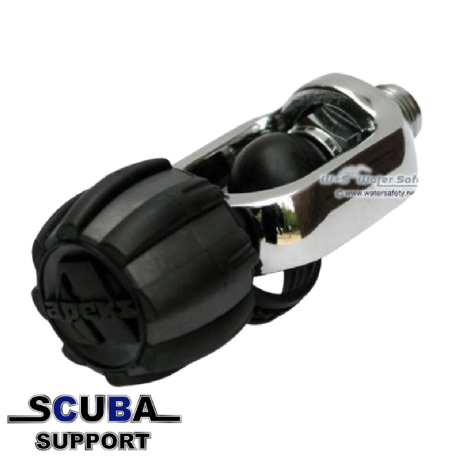 Apeks 1e trap aansluiting INT chroom AP0210