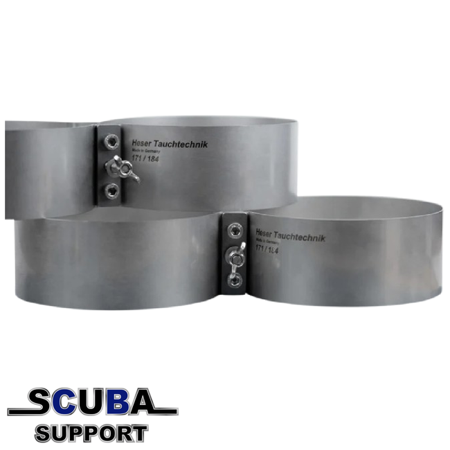 Heser Tauchtechnik Tankbanden voor Dubbelset D10/D12
