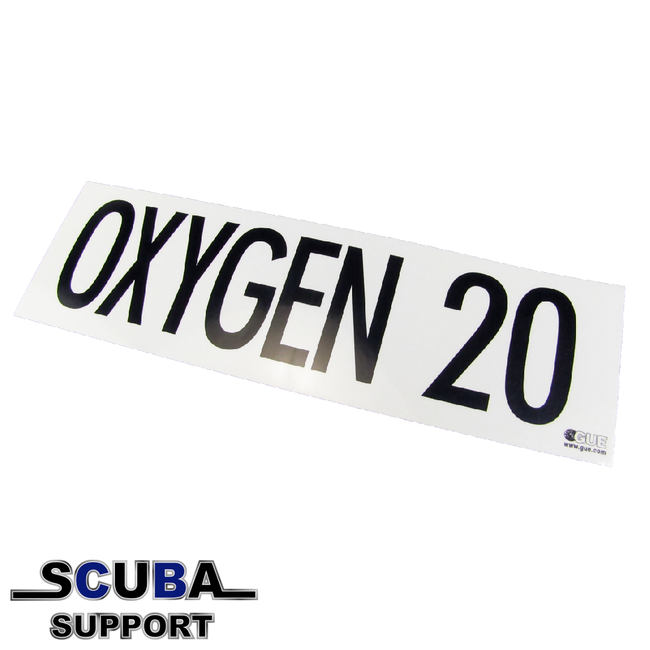 GUE GUE MOD Decal, each: Oxygen 20